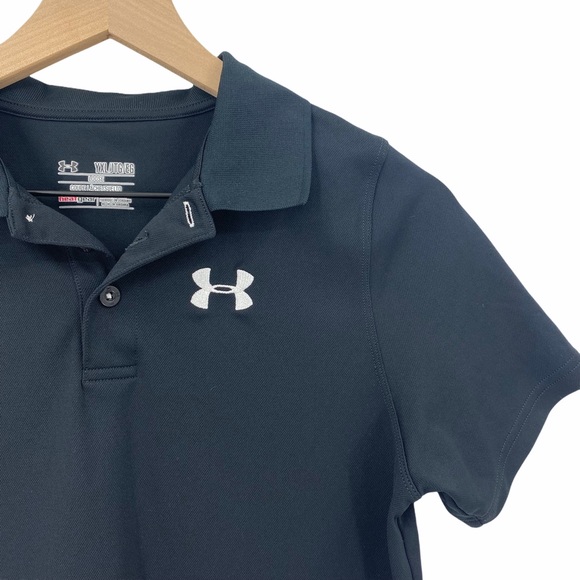 Under Armor Heat Gear Loose Polo Shirt Boys Size XL Extra Large - Picture 2 of 5